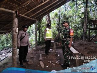Cegah Perjudian Narkoba, Polsek Pancur Batu dan Koramil 03 Sibolangit Intensifkan Patroli